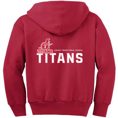 Youth Core Fleece Full-Zip Hooded Sweatshirt