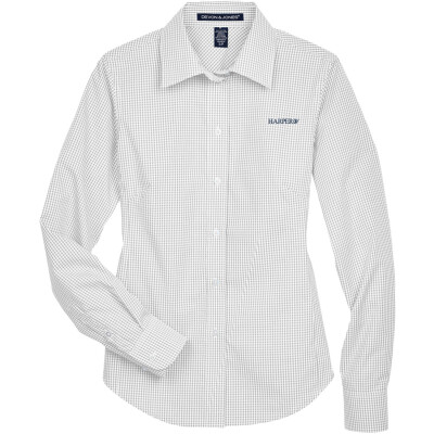 Gingham Check Woven Dress Shirt
