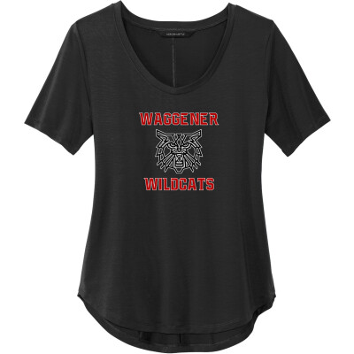 Women's Stretch Jersey Relaxed Scoop Tee