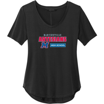 Women's Stretch Jersey Relaxed Scoop Tee