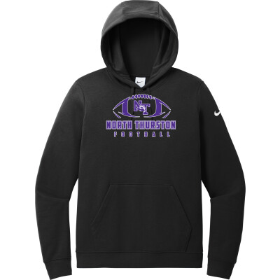 Nike Women's Club Fleece Sleeve Swoosh Pullover Hoodie