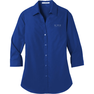 Women's 3/4-Sleeve Carefree Poplin Shirt
