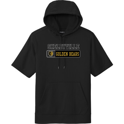 Performance Fleece Short-Sleeve Hooded Pullover