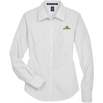 Gingham Check Woven Dress Shirt