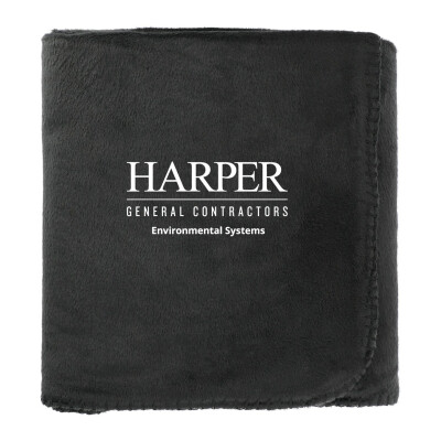 100% Recycled PET Fleece Blanket with RPET Pouch