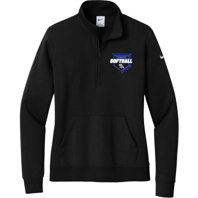 Nike Women's Club Fleece Sleeve Swoosh 1/2-Zip