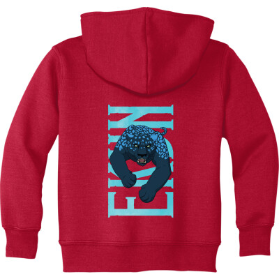 Ekun Hero Pose Toddler Fleece Pullover Hoodie