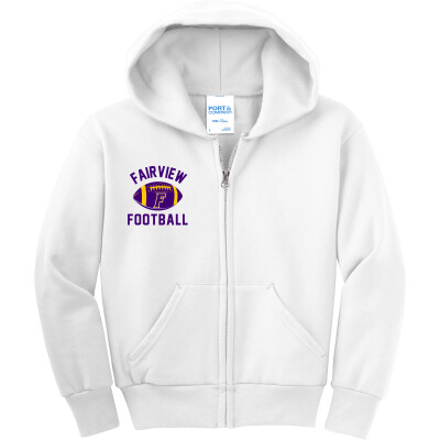 Youth Core Fleece Full-Zip Hooded Sweatshirt
