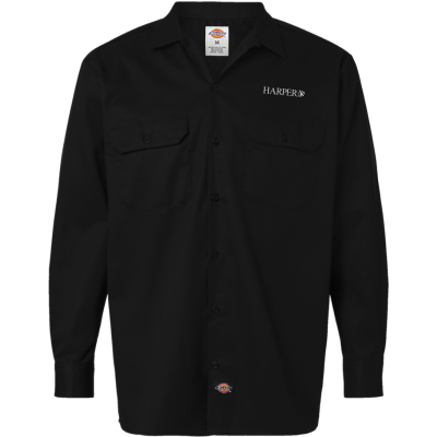 DICKIES Mens Long Sleeve Work Shirt (DTF)