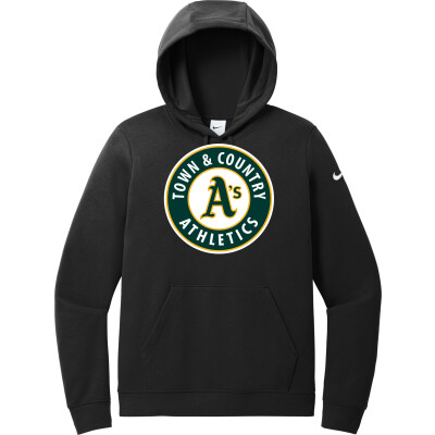 Nike Women's Club Fleece Sleeve Swoosh Pullover Hoodie