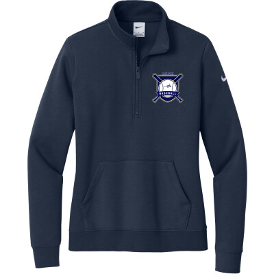 Nike Women's Club Fleece Sleeve Swoosh 1/2-Zip