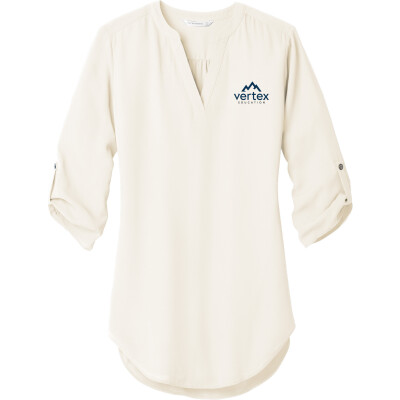 Women's 3/4-Sleeve Tunic Blouse