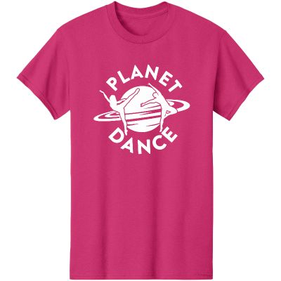 Adult Assorted Colors Planet Dance Logo T-Shirt