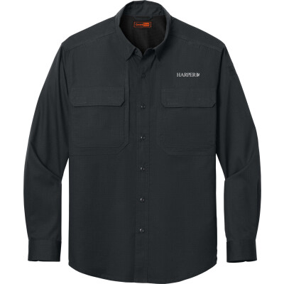 CORNERSTONE Men's Long Sleeve Select Tactical Shirt (EMB)