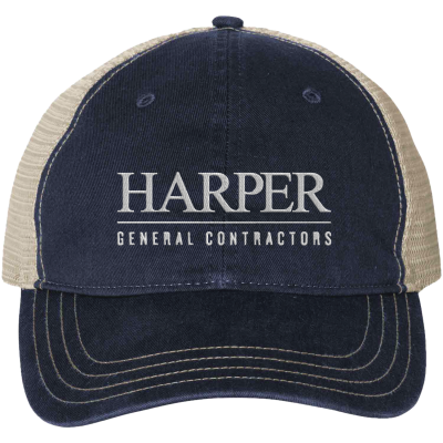 RICHARDSON Garment-Washed Trucker Cap (EMB)