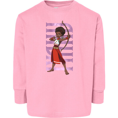 Iyanu Hero Pose Toddler Fine Jersey Long Sleeve Tee