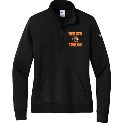 Nike Women's Club Fleece Sleeve Swoosh 1/2-Zip