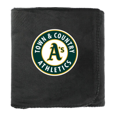 100% Recycled PET Fleece Blanket with RPET Pouch