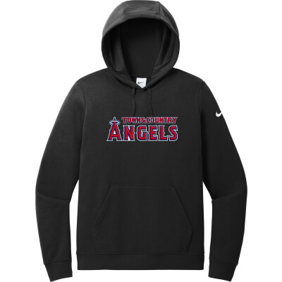 Nike Women's Club Fleece Sleeve Swoosh Pullover Hoodie