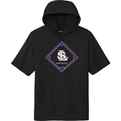 Performance Fleece Short-Sleeve Hooded Pullover