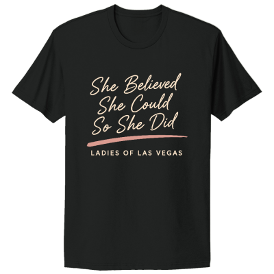 SHE BELIEVED Unisex Cotton Short Sleeve Tee