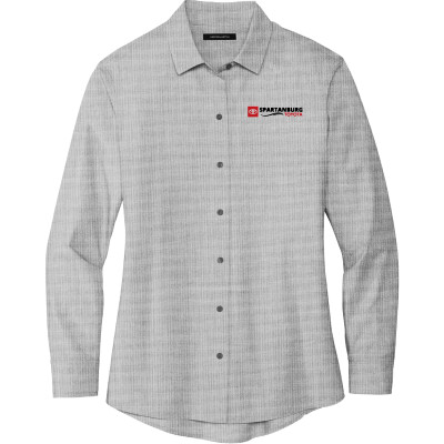 MERCER & METTLE Women’s Long Sleeve Stretch Woven Shirt