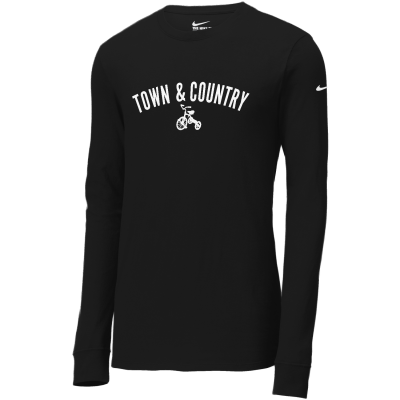 Nike Dri-FIT Cotton/Poly Long Sleeve Tee- DTF Transfer