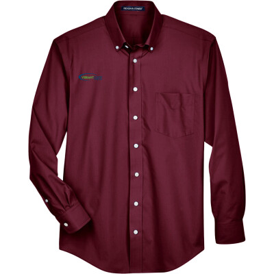 Broadcloth Woven Dress Shirt - EMBROIDERED