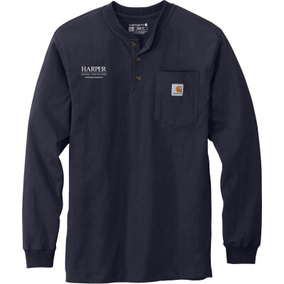 CARHARTT Men's Long Sleeve Henley T-Shirt (DTF)