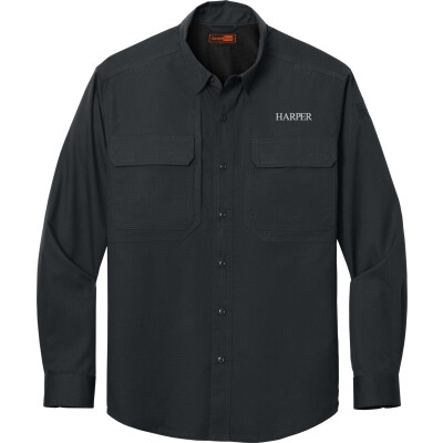 CORNERSTONE Men's Long Sleeve Select Tactical Shirt (EMB)