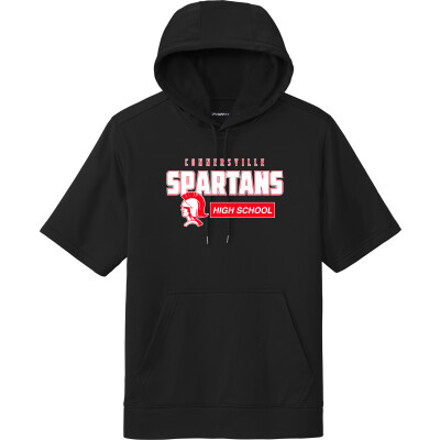 Performance Fleece Short-Sleeve Hooded Pullover