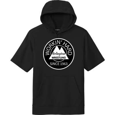 Performance Fleece Short-Sleeve Hooded Pullover