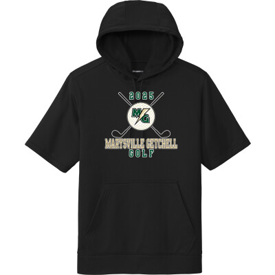 Performance Fleece Short-Sleeve Hooded Pullover