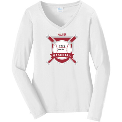 Women's Long Sleeve Fan Favorite V-Neck Tee