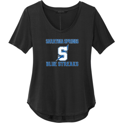 Women's Stretch Jersey Relaxed Scoop Tee