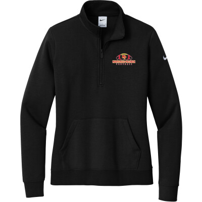 Nike Women's Club Fleece Sleeve Swoosh 1/2-Zip
