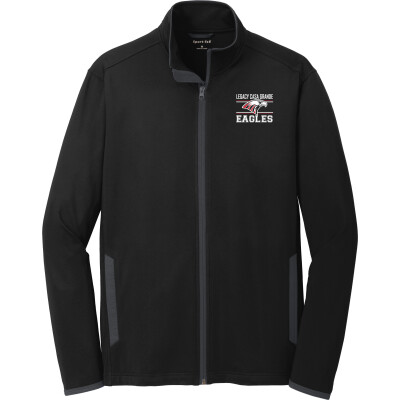 Stretch Contrast Full-Zip Jacket