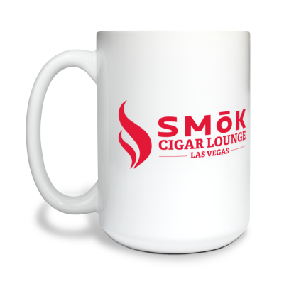 SMŌK 15 oz White Ceramic Mug
