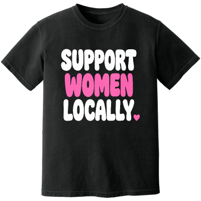 SUPPORT WOMEN Heavyweight Ring Spun Tee