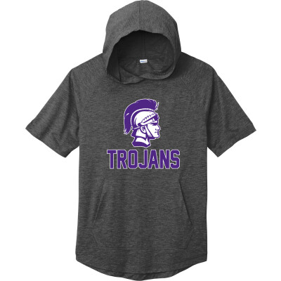 Tri-Blend Wicking Short Sleeve Hoodie