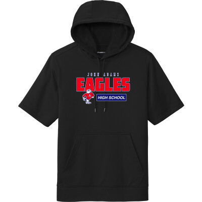 Performance Fleece Short-Sleeve Hooded Pullover