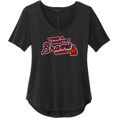 Women's Stretch Jersey Relaxed Scoop Tee