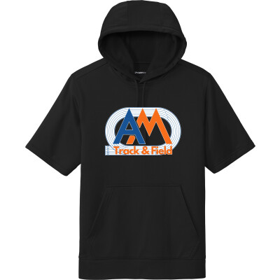 Performance Fleece Short-Sleeve Hooded Pullover