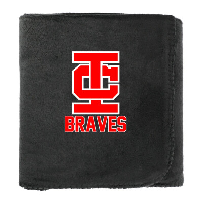 100% Recycled PET Fleece Blanket with RPET Pouch