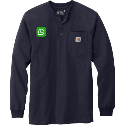 CARHARTT Men's Long Sleeve Henley T-Shirt (DTF)