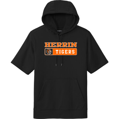 Performance Fleece Short-Sleeve Hooded Pullover