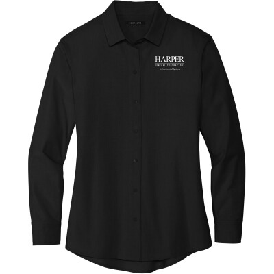 MERCER+METTLE Women's Stretch Crepe 3/4 Sleeve Blouse (EMB)