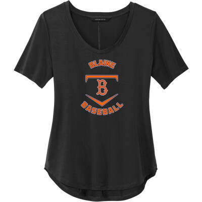 Women's Stretch Jersey Relaxed Scoop Tee