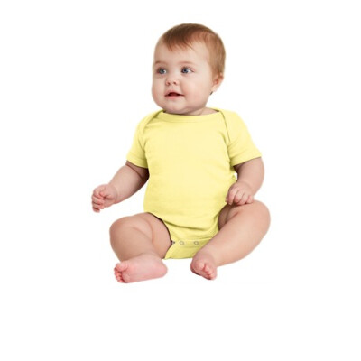RABBIT SKINS Infant Short Sleeve Baby Rib Bodysuit - RS4400 (DTF)
