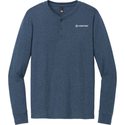 Connect Crest Perfect Tri Long Sleeve Henley